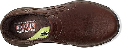 Skechers Hands Free Slip-ins Relaxed Fit Craster Lanigan Men Red Brown Leather Moccasins - Size 48.5 EU - Image 2