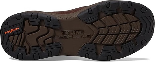 Skechers Hands Free Slip-ins Relaxed Fit Craster Lanigan Men Red Brown Leather Moccasins - Size 48.5 EU - Image 3