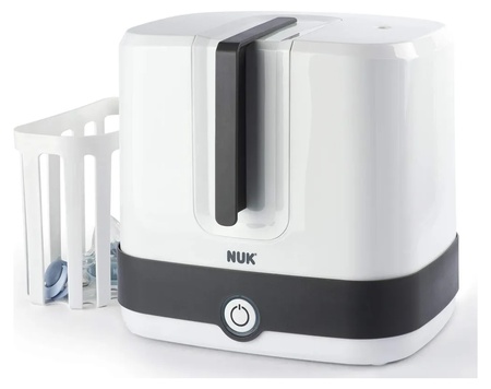 NUK Vario Express Electric Steam Baby Bottle Steriliser (White/Anthracite, Holds up to 6 Bottles) - Image 2