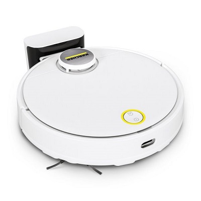 Karcher RCV 3 Robot Vacuum Cleaner with Mop & AI LiDAR Navigation (White) - Open Box