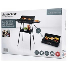 Silvercrest 2-in-1 Electric Tabletop and Stand Grill