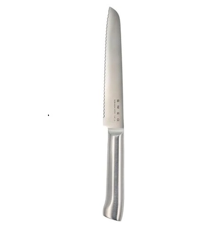 Smeg No 5 Stainless Steel Bread Knife 19cm (7.4 Inches) – Premium German Steel Serrated Kitchen Knife with Ergonomic Handle - Image 2