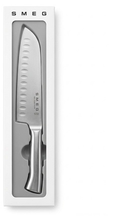 SMEG NO.4 German Stainless Steel 7-Inch Santoku Knife - High-Quality 18cm Professional Kitchen Knife for Precision Chopping - Image 2