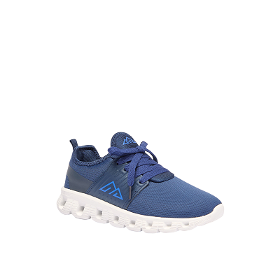 Oaklan by Shoexpress Boys Navy Blue Logo Detail Mesh Sports Shoes with Lace-Up Closure - Size 37 EU