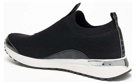 Elle by Shoexpress Blerte Women Mesh Slip-On Low Ankle Sneakers with Tape Detail and Pull Tabs - Size 36 EU - Image 2