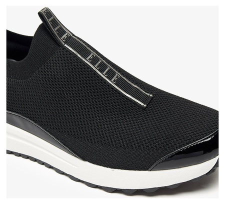 Elle by Shoexpress Blerte Women Mesh Slip-On Low Ankle Sneakers with Tape Detail and Pull Tabs - Size 36 EU - Image 3
