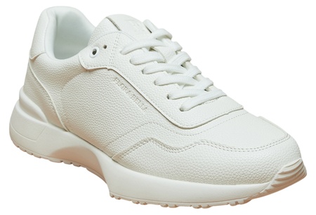 Flora Bella by Shoexpress Ravenna Women White Monotone Low Ankle Sneakers with Lace-Up Closure - Size 39 EU