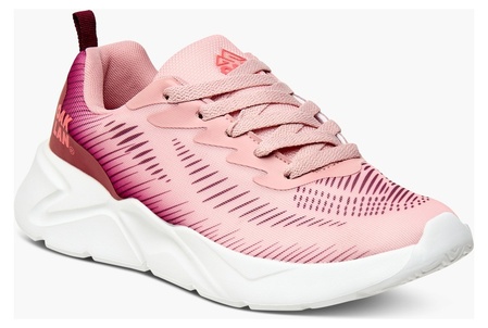 Oaklan by Shoexpress Women Fuchsia Pink Ombre Mesh Sports Running Shoes with Lace-Up Closure - Size 40 EU