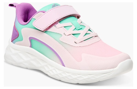 Oaklan by Shoexpress Girls Purple and Pink Colourblock Sports Shoes with Hook and Loop Closure - Size 39 EU - Image 2