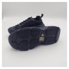 Flora Bella by Shoexpress Rena Women Black Panelled Textured Chunky Sneakers with Lace-Up Closure - Size 36 EU