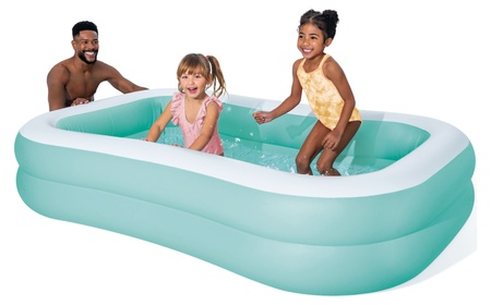 Intex Wet Set Collection Oval Inflatable Family Swimming Pool - 90 x 60 x 19 Inches