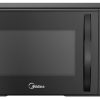 Midea 25L Compact Solo Microwave Oven 800W – Matte Black Edition