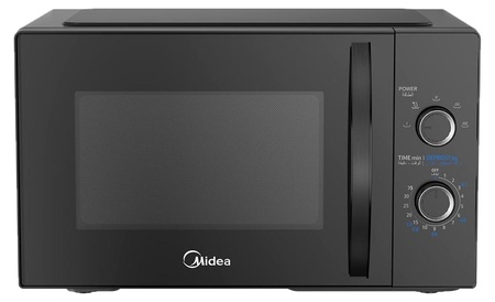 Midea 25L Compact Solo Microwave Oven 800W – Matte Black Edition