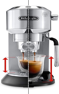 DeLonghi Dedica Arte, Espresso Machine, Manual Coffee Machine - SILVER (Open Box) - Image 4