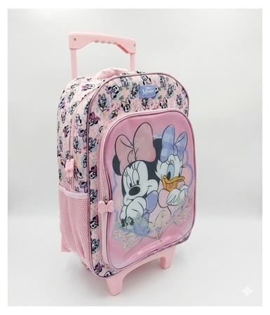 Disney Minnie Mouse Girls Rolling Backpack Set with Lunch Bag, Water Bottle, Pencil Pouch & Lunch Box - Image 2
