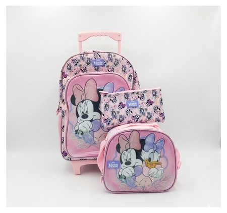 Minnie & Daisy Pink 5-Piece Kids Trolley Bag 5 pc set