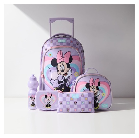 Minnie Mouse 5-Piece Trolley School Bag Combo Set