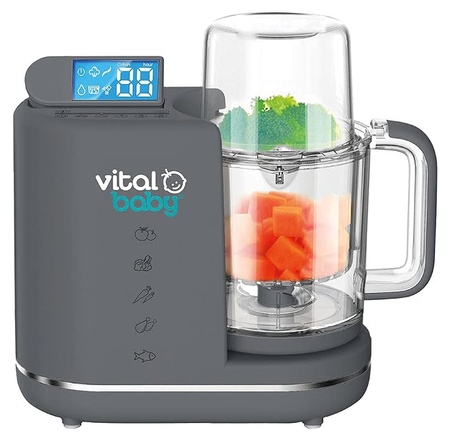 Vital Baby NOURISH Prep & Wean 3-in-1 Baby Food Maker, Steamer, Blender & Steriliser