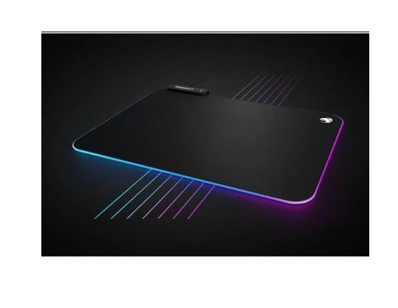 ROCCAT Sense AIMO RGB Illumination Gaming Mousepad (Medium / Black)-New - Image 2