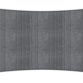 Lumaland Premium HDPE Rectangular Sun Sail – 2x4m Weatherproof UV Protection (Grey)