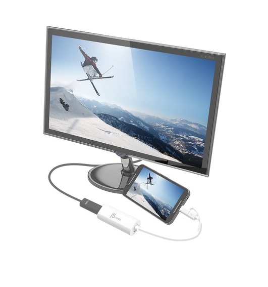 j5create Android Phone to TV HDMI Adapter | 1080p Screen Mirroring Cable (JUA165C) -New - Image 2