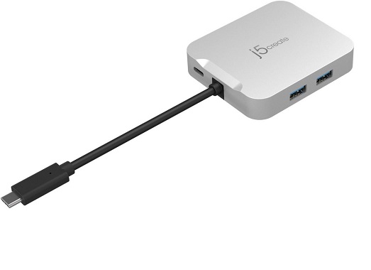 J5Create 4K60 Elite Usb-C 5-In-1 Pd Multi-Port Adapter, Usb-C Male Host Connector, Usb-C Power Delivery -New - Image 4