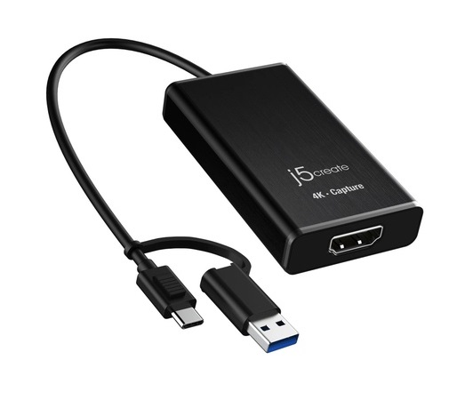 J5Create 4K Hdmi Capture Adapter, Usb-C Usb-A Female Host Connector -New - Image 2
