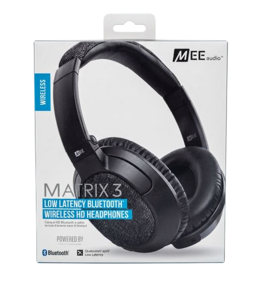 MEE audio Matrix2 Bluetooth Wireless + Wired High Fidelity Headphones with Headset and Supports aptx and NFC (New)