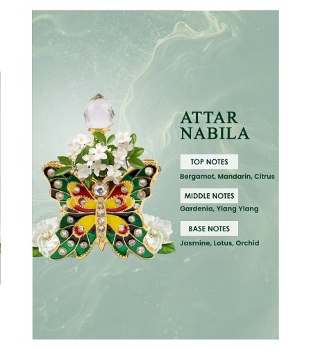 ATTAR NABILA 12ML Alcohol-Free Jasmine, Lotus & Orchid Perfume Oil Unisex (EXP -02-2030) - Image 4