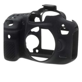 EasyCover Silicone Armor Skin Case Cover Protector for Canon 7D Mark 2 Camera - Black