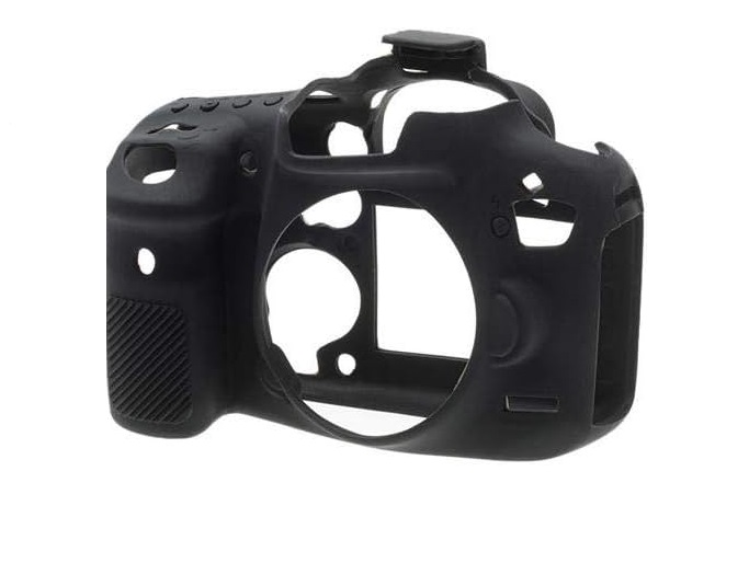 EasyCover Silicone Armor Skin Case Cover Protector for Canon 7D Mark 2 Camera - Black