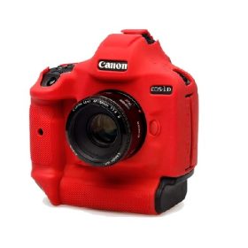 EasyCover Protective Silicone Armor Skin Camera Case Cover  (16.7 x 8.3 x 15.8 cm Custom Fitted Size) - Red